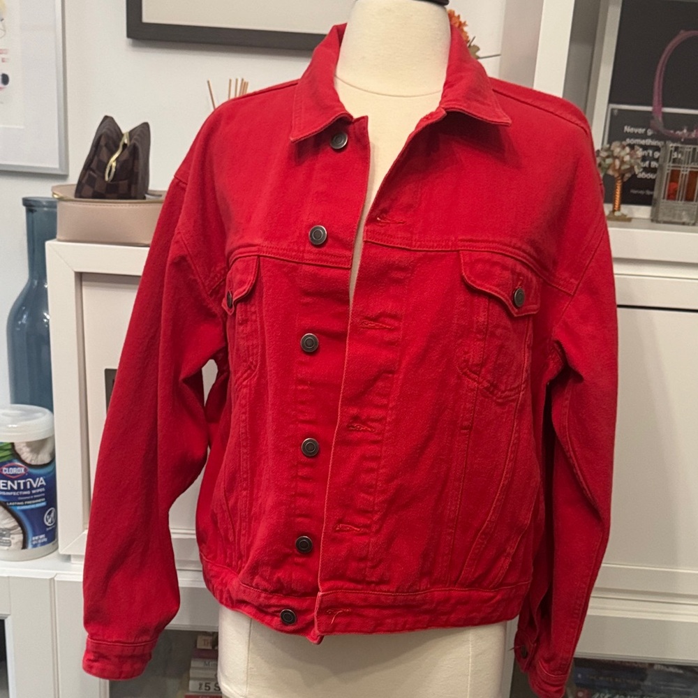 ASOS Vibrant Red Jean Jacket